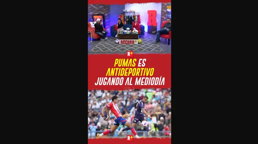 PUMAS es ANTIDEPORTIVO jugando a MEDIO DÍA