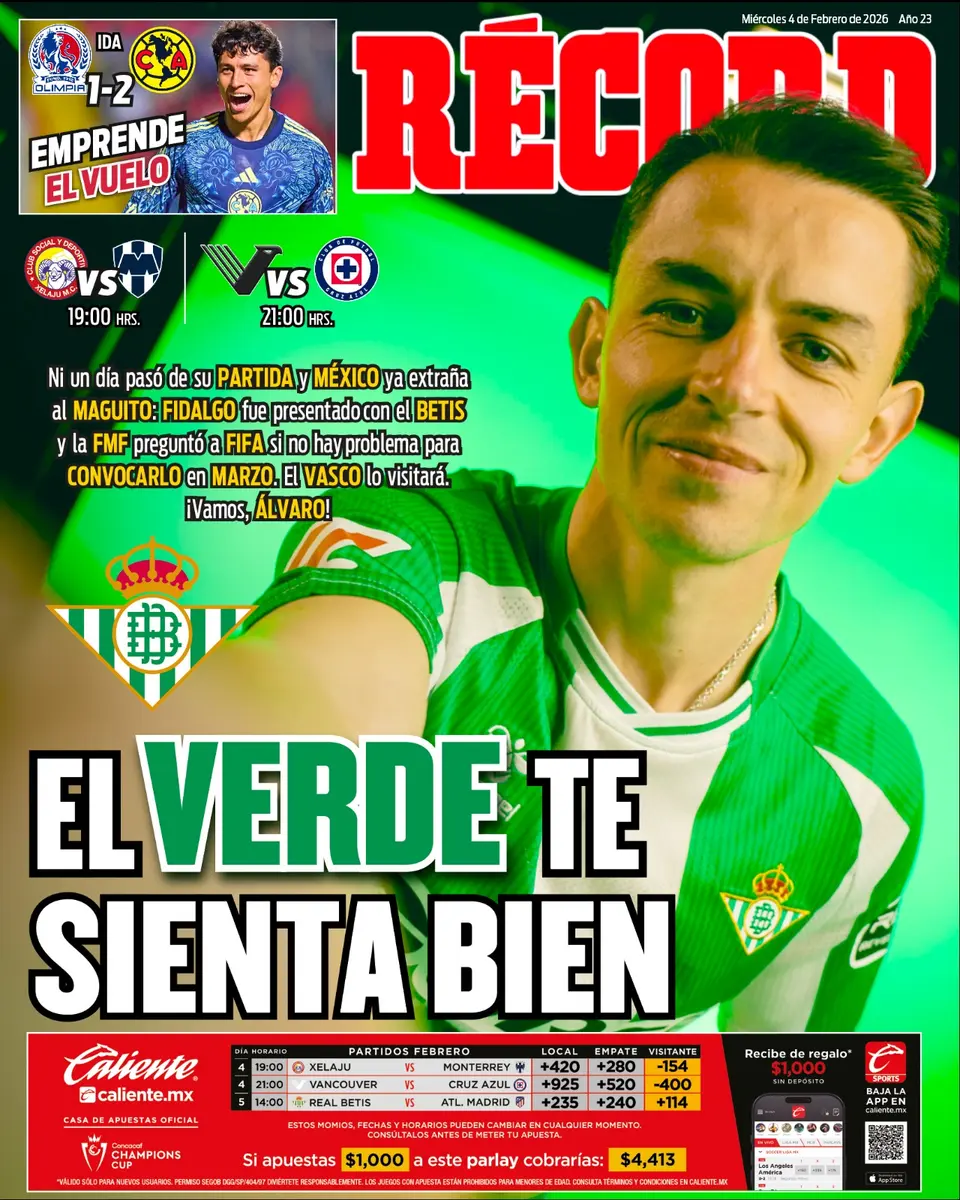 Portada RÉCORD 4 febrero 2026