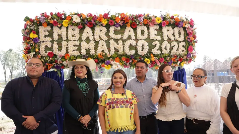 Clara Brugada acudió acudió a supervisar los trabajos en el embarcadero de Cuemanco / FB: @ClaraBrugadaM