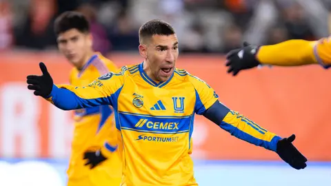 Fernando Gorriarán durante el compromiso ante Forge FC en la Copa de Campeones Concacaf | MEXSPORT