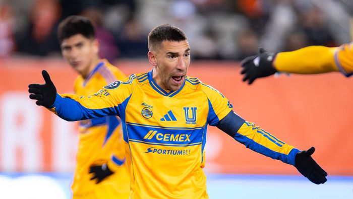 Fernando Gorriarán durante el compromiso ante Forge FC en la Copa de Campeones Concacaf | MEXSPORT