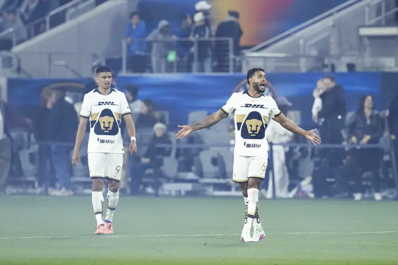Jugadores de Pumas tras la goleada ante San Diego FC en la Concachampions | MEXSPORT