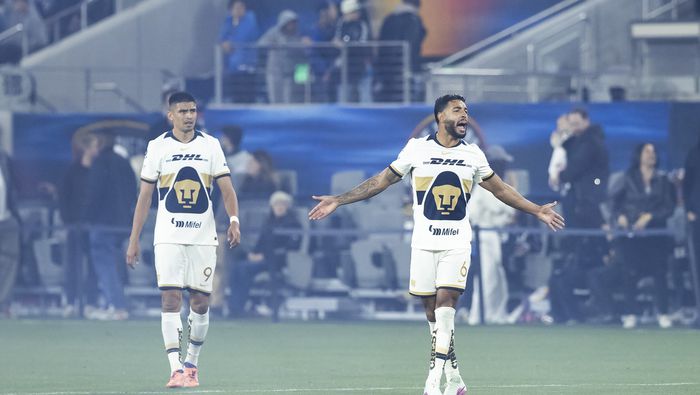 Jugadores de Pumas tras la goleada ante San Diego FC en la Concachampions | MEXSPORT