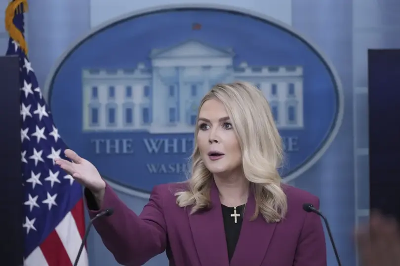 Karoline Leavitt, portavoz de la Casa Blanca. / AP