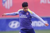 Obed Vargas en un entrenamiento del Atlético de Madrid | X: @Atleti