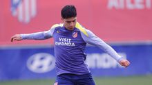 Obed Vargas en un entrenamiento del Atlético de Madrid | X: @Atleti