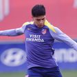 Obed Vargas en un entrenamiento del Atlético de Madrid | X: @Atleti
