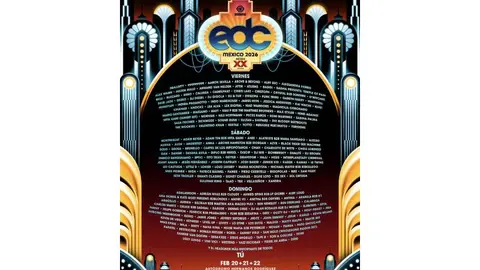 Cartel oficial de EDC México 2026. / EDC