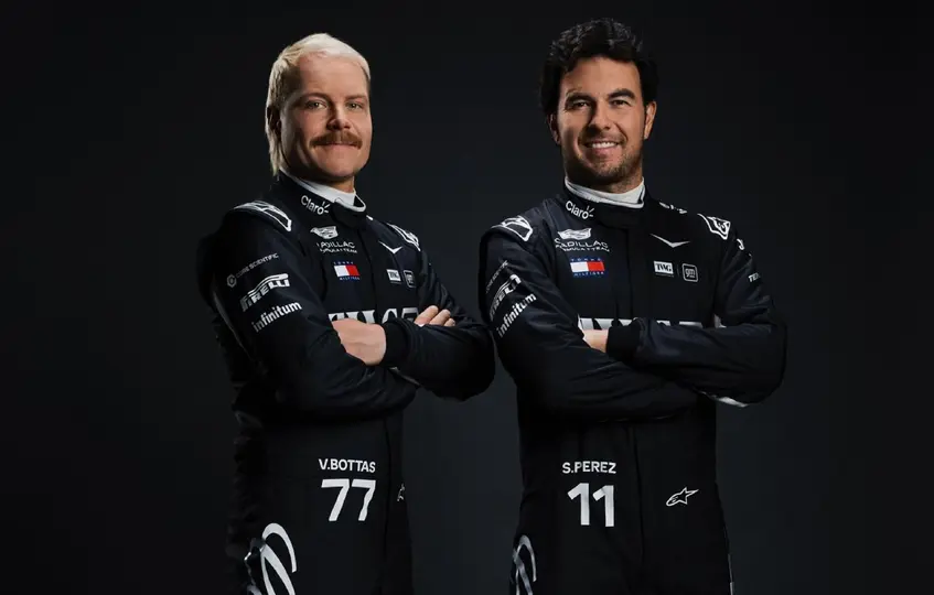 Valtteri Bottas y Checo Pérez conforman la alineación de Cadillac para la Temporada 2026 | X: @Cadillac_F1