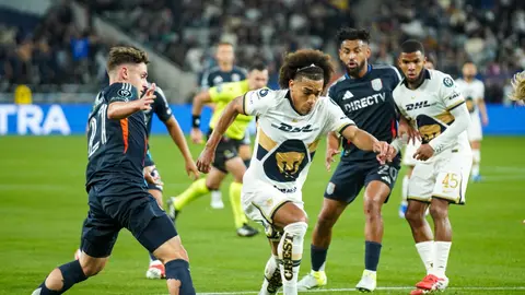 Jugadores de Pumas tras la goleada ante San Diego FC en la Concachampions | MEXSPORT