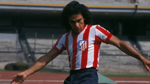 Hugo Sánchez en su etapa con el Atlético de Madrid | MEXSPORT