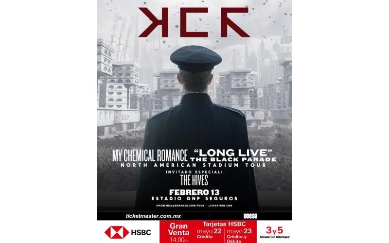 My Chemical Romance llegarán al Estadio GNP Seguros este 2026. / RS