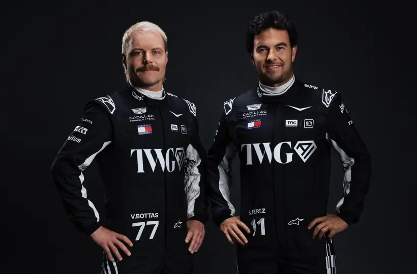 Así es el nuevo uniforme de Bottas y Checo Pérez, con TWG como principal patrocinador | X: @Cadillac_F1