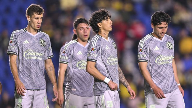 Jugadores de América se lamentan tras la derrota contra San Luis en el Clausura 2026 | IMAGO7