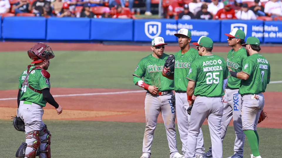 Equipo de México en su derrota ante Puerto Rico I MEXSPORT