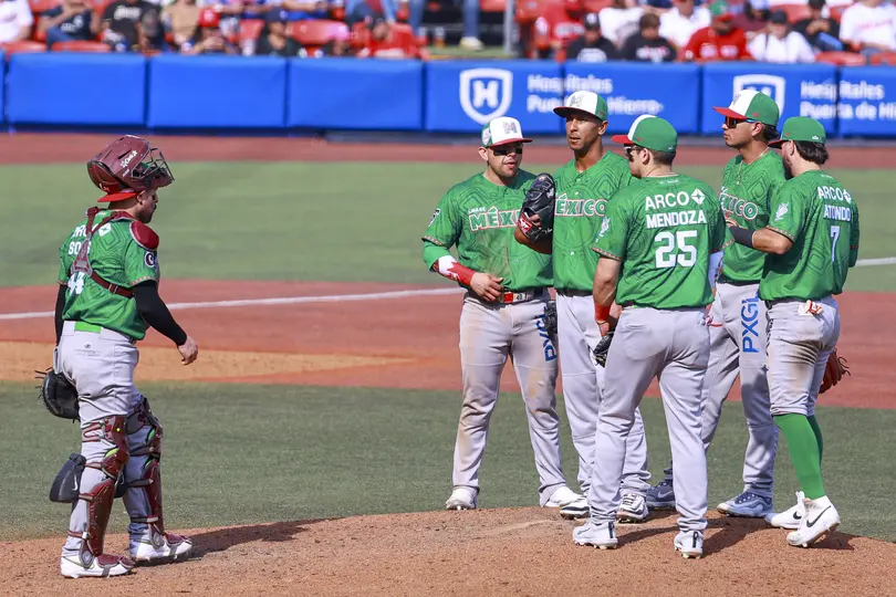 Equipo de México en su derrota ante Puerto Rico I MEXSPORT