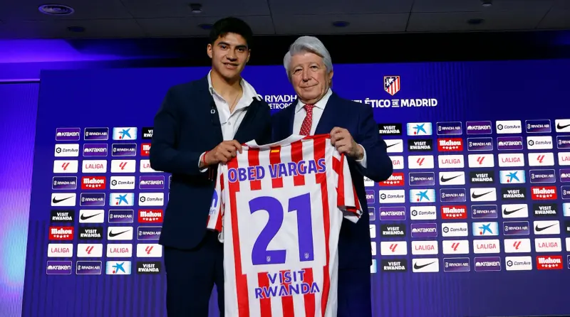 Obed Vargas es presentado con el Atleti | @Atleti