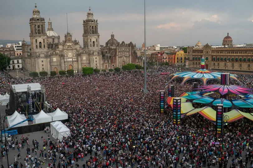 El Zócalo de la CDMX será una de las sedes para recibir a miles de asistentes / Redes Sociales