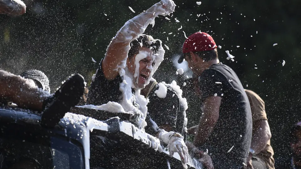 Alejandro Irarragorri en celebración del bicampeonato de Atlas en 2022 | IMAGO 7