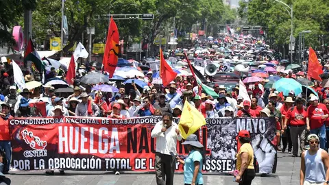 El paro nacional de 72 horas fue convocado por la CNTE como parte de sus acciones para exigir cambios en el sistema de pensiones de los trabajadores del Estado y la revisión de la legislación relacionada con el ISSSTE./ RS