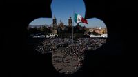 Panorámica del Zócalo de la Ciudad de México | AP