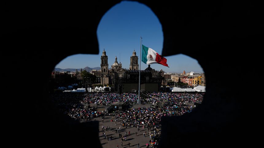 Panorámica del Zócalo de la Ciudad de México | AP