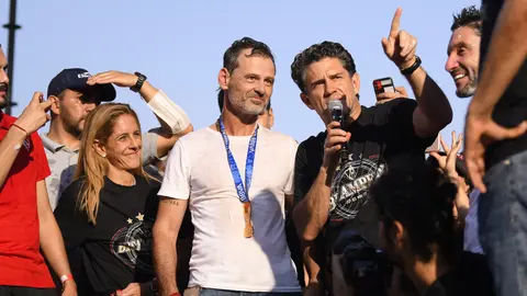 Diego Cocca y Alejandro Irarragorri en celebración del bicampeonato de Atlas en 2022 | IMAGO 7