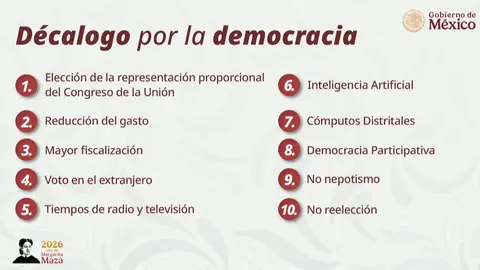 Sheinbaum explicó que su reforma busca transformar varios aspectos del sistema electoral en México / Especial