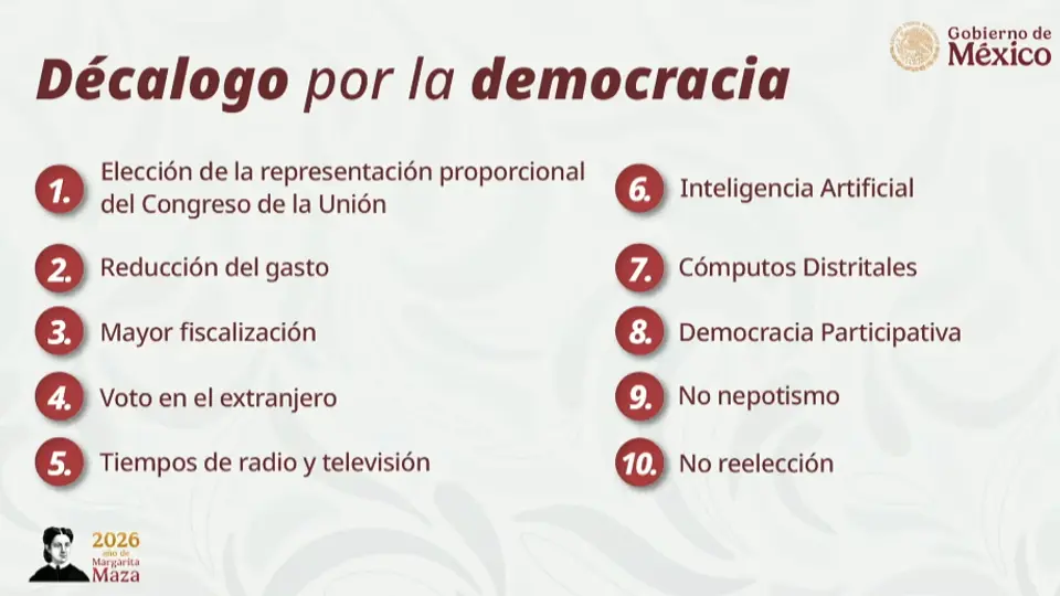 Sheinbaum explicó que su reforma busca transformar varios aspectos del sistema electoral en México / Especial