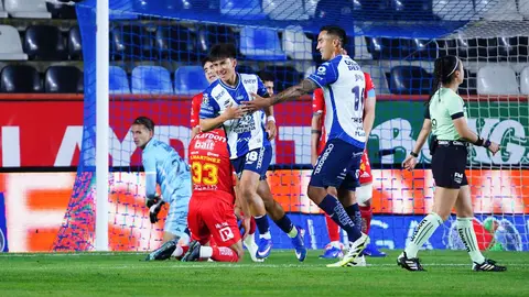 Alexéi Domínguez celebra gol ante Necaxa l IMAGO7