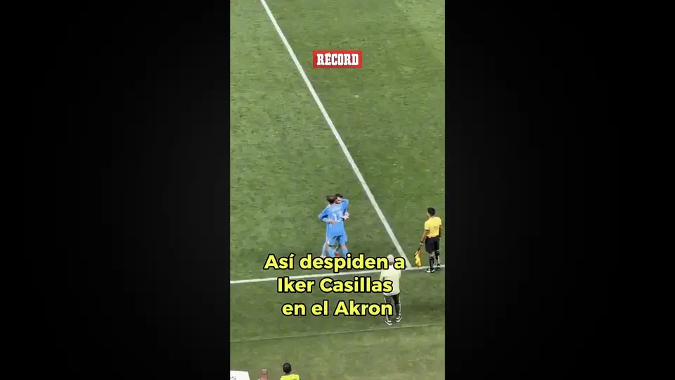 Así dejó la cancha Iker Casillas en el partido de leyendas