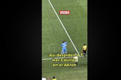 Así dejó la cancha Iker Casillas en el partido de leyendas
