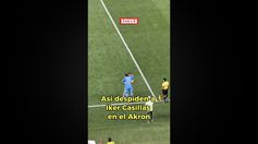 Así dejó la cancha Iker Casillas en el partido de leyendas