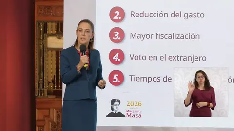 La Presidenta presentó una síntesis de la Reforma Electoral que enviará al Congreso de la Unión / Especial