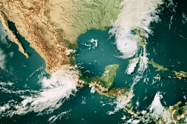La temporada de huracanes 2026 en México tendrá fechas oficiales de inicio distintas según la cuenca oceánica. / iStock