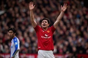 Harry Maguire en el partido de Premier League de Manchester United | AP