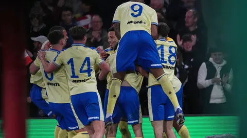 Southampton celebrando su pase a Semifinales de la FA Cup | AP
