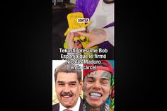 6ix9ine mostró una figura de Bob Esponja firmada por Nicolás Maduro