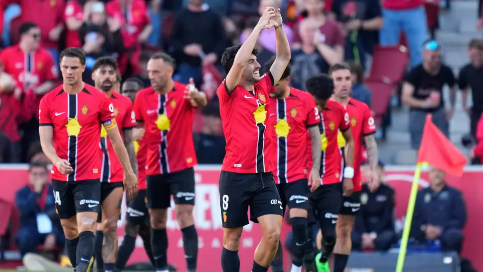Morlanes celebra gol de Mallorca sobre el Real Madrid | AP