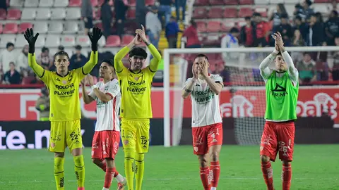 Jugadores de Necaxa después de la victoria ante Mazatlán en el Clausura 2026 | IMAGO7