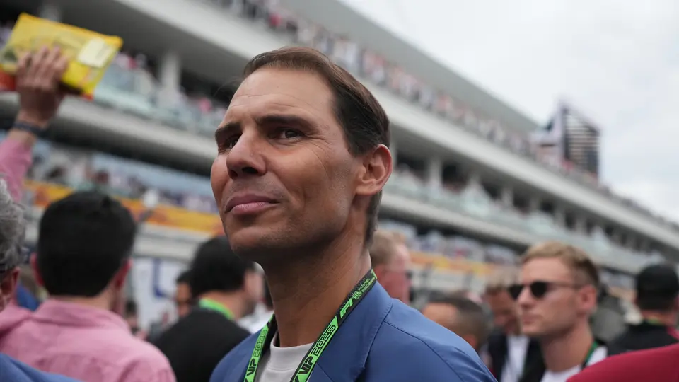 Nadal en la F1 en Miami l AP