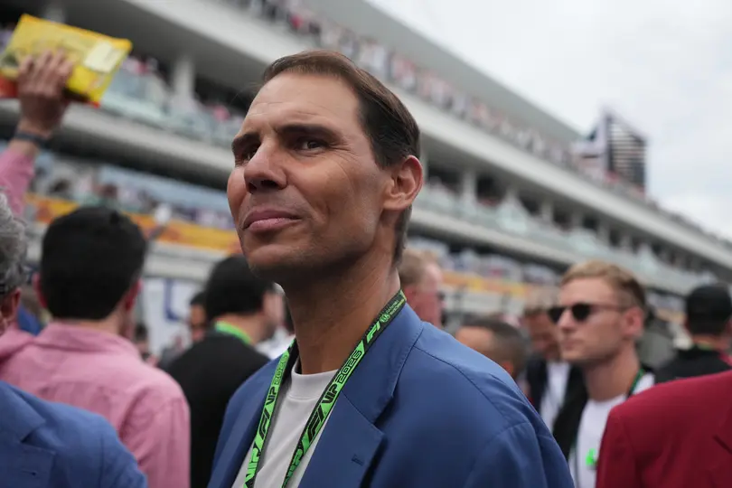 Nadal en la F1 en Miami l AP