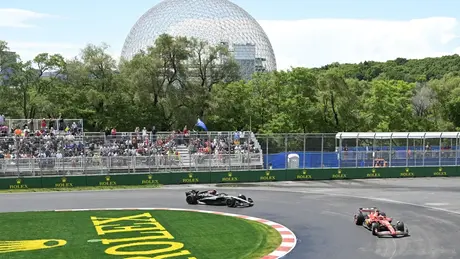 Charles Leclerc y Lewis Hamilton en el Gran Premio de Canadá de 2024 | AP