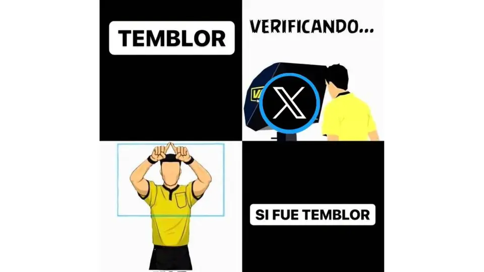 Muchos recurrieron al VAR de X para confirmar que efectivamente había temblado