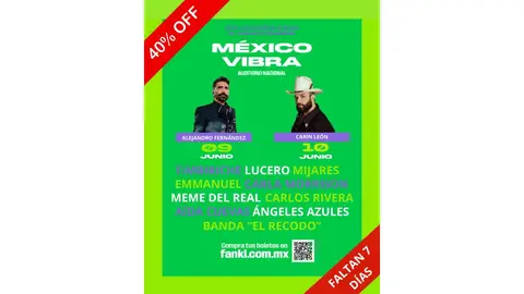 El "Mexico Countdown Concert" marcará el inicio de los festejos mundialistas un día antes del partido inaugural.