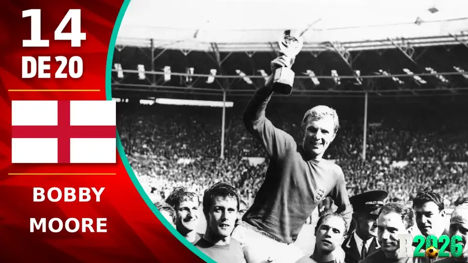 Leyendas mundialistas: Bobby Moore, el chico de oro que cambió a Inglaterra