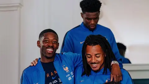 Jugadores de Francia previo al viaje a Estados Unidos | x:@equipedefrance