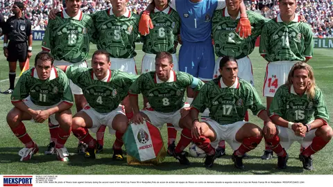 La selección Mexicana previo al juego ante Alemania en Francia 98 | MEXSPORT