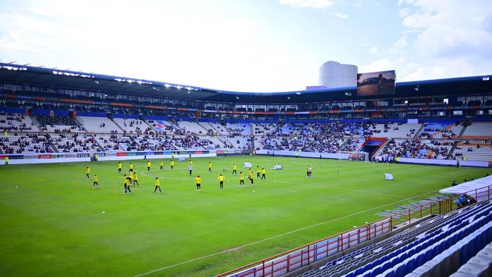 Sudáfrica ya sumó múltiples entrenamientos en las instalaciones de Pachuca | X @Tuzos