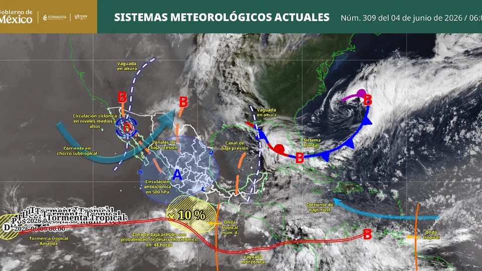 El Servicio Meteorológico Nacional informa que el país presenta varios fenómenos naturales durante el día / Especial